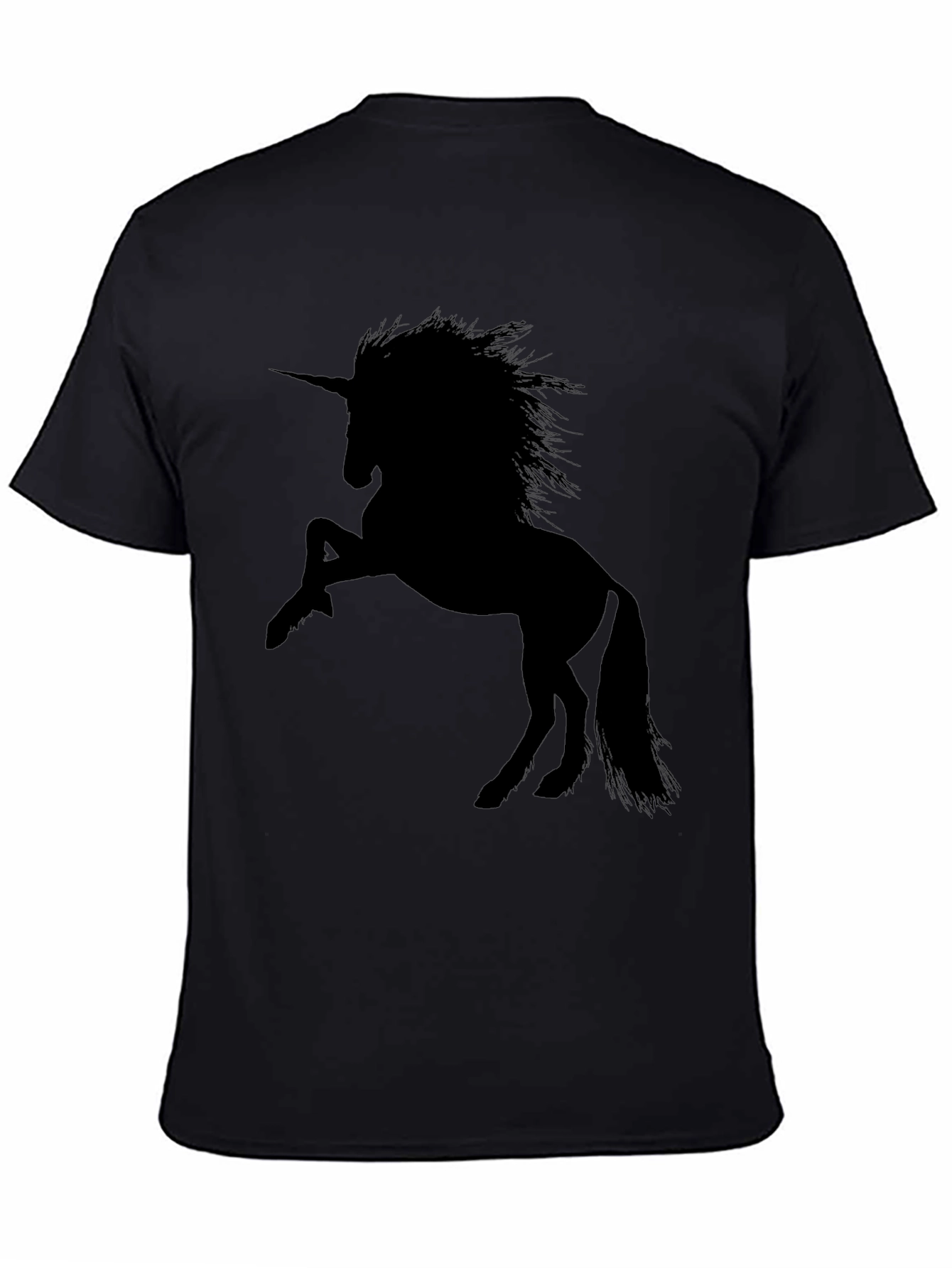 Unicorn Silhouette Black T-Shirt