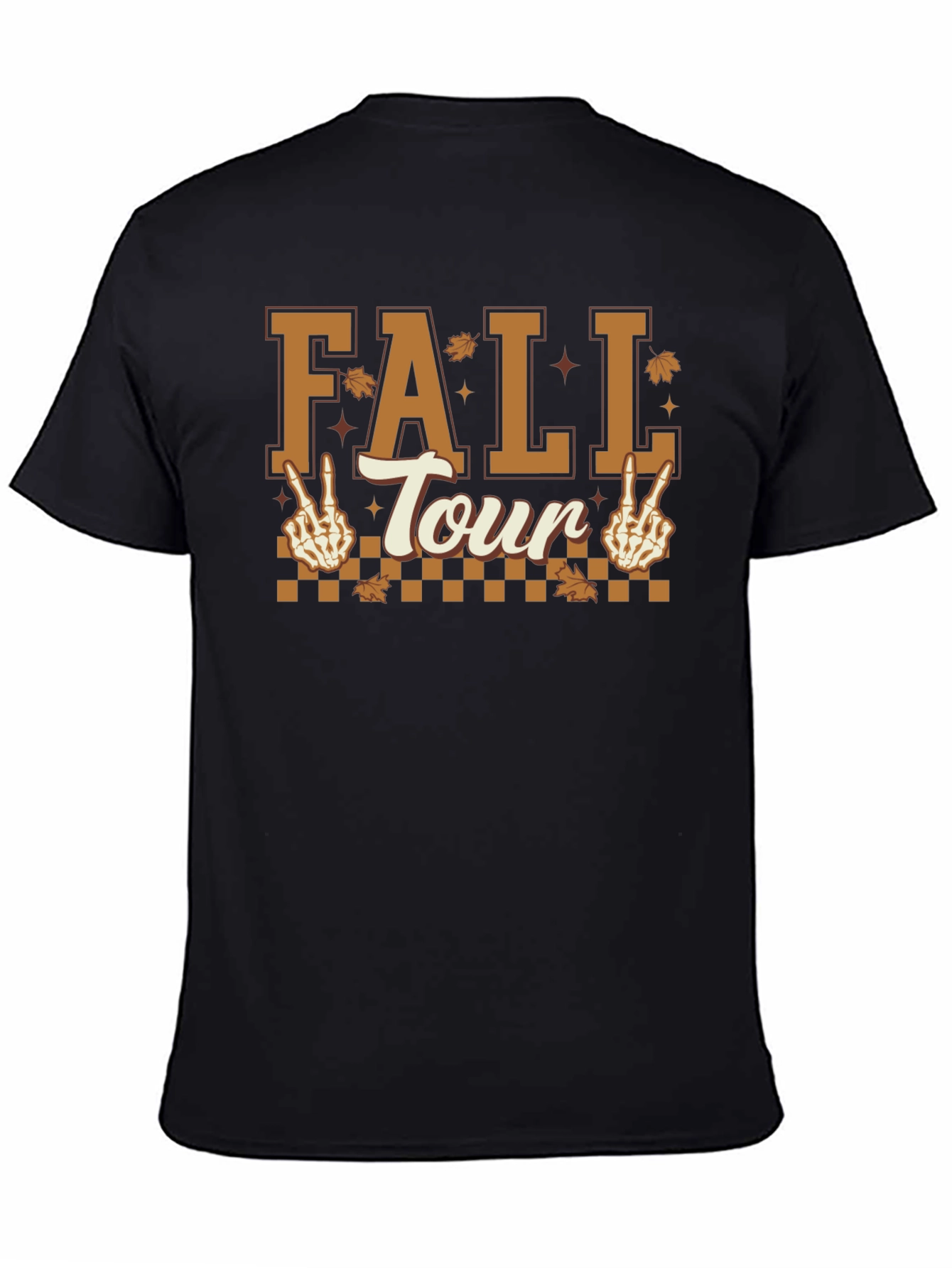 Fall Tour Skeleton Peace Sign T-Shirt
