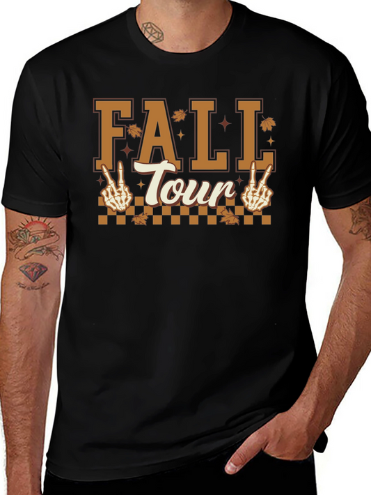 Fall Tour Skeleton Peace Sign T-Shirt