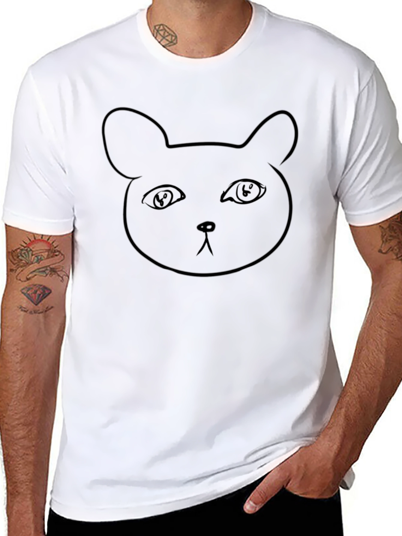 Black Bear Graphic Tee - Casual Comfort