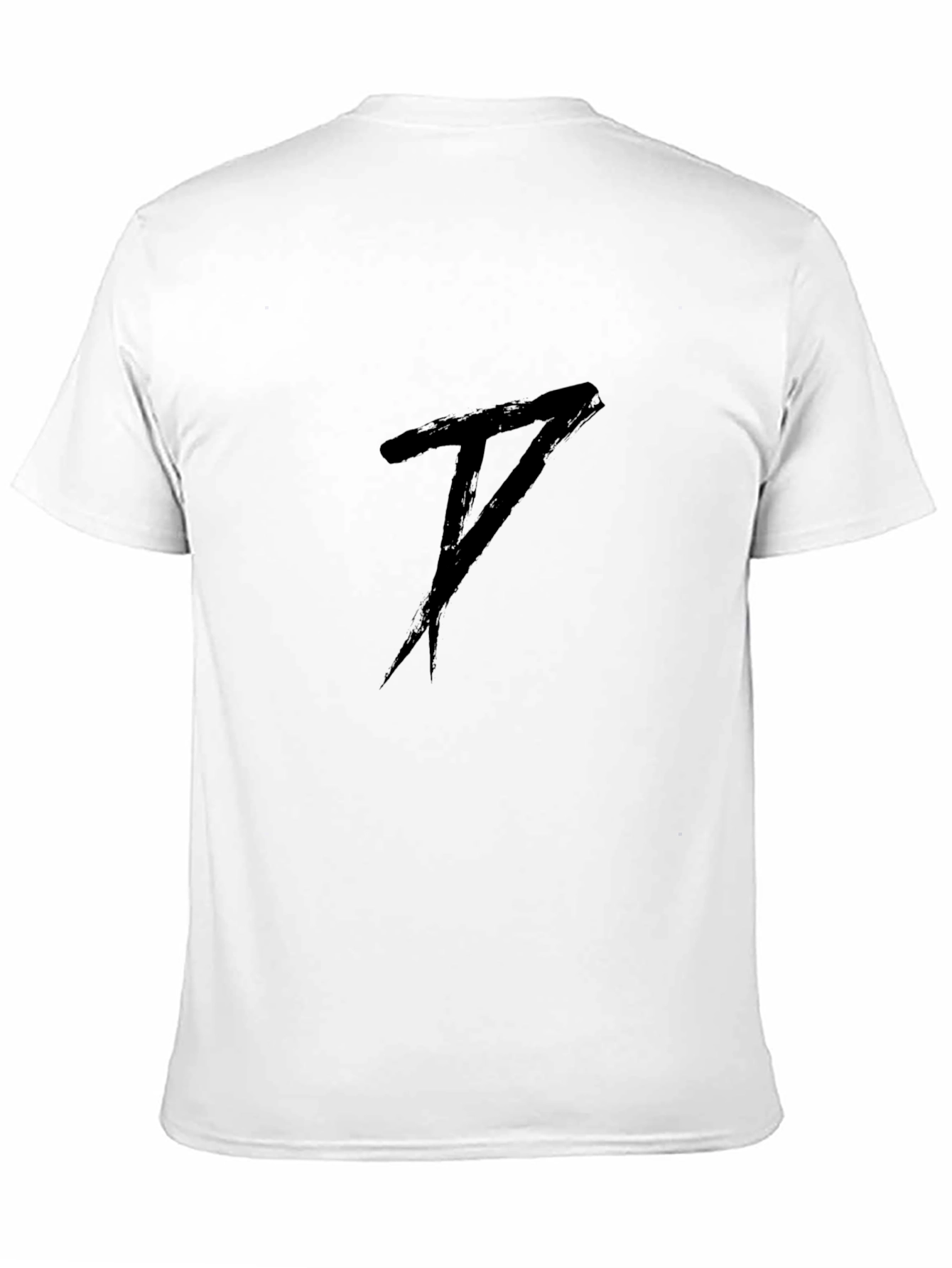 Black Graphic Tee - Abstract Design