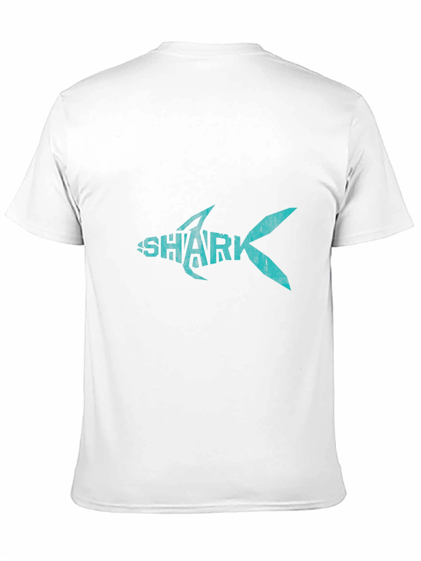 Shark Graphic Print Crew Neck T-Shirt