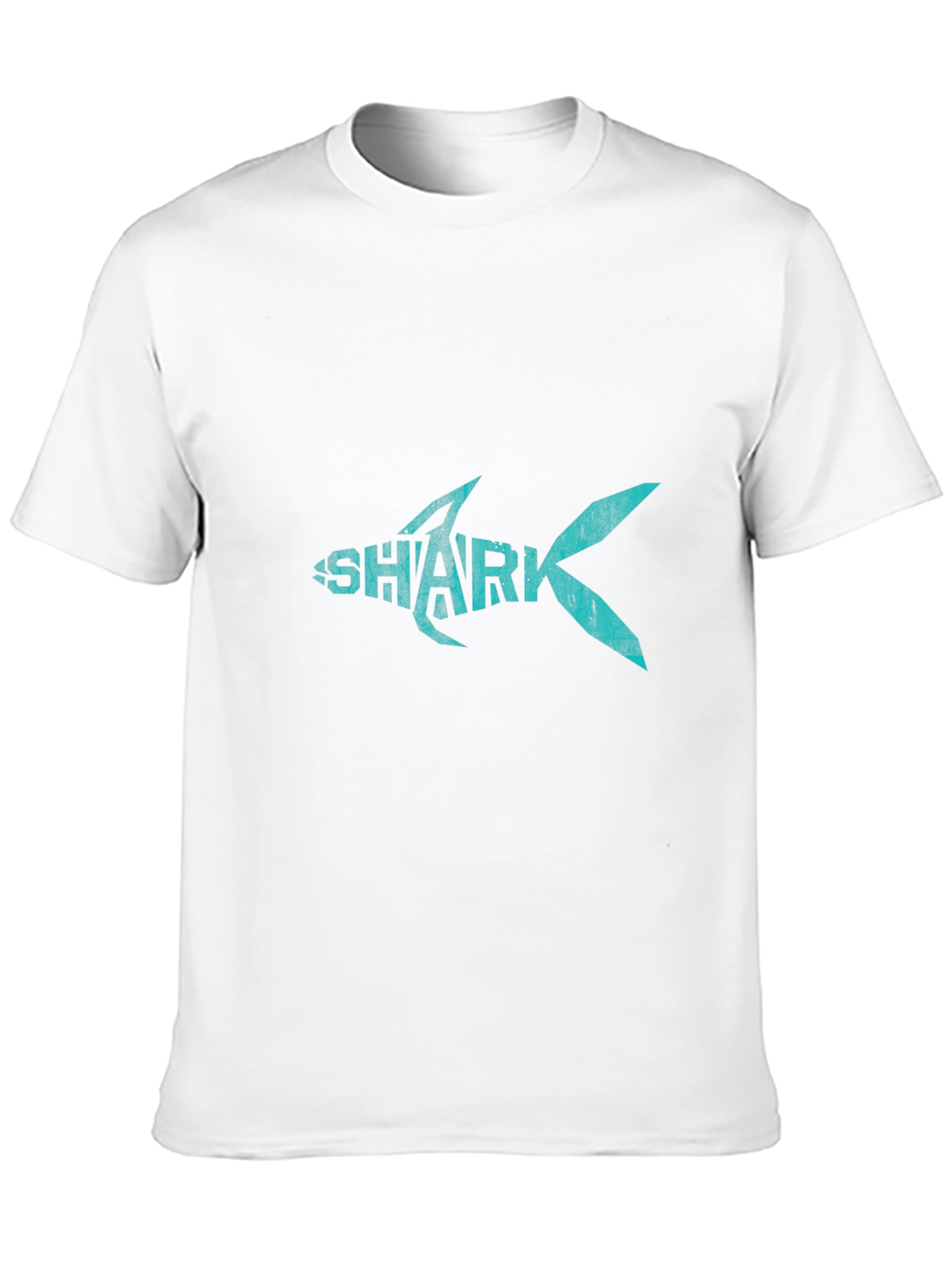 Shark Graphic Print Crew Neck T-Shirt