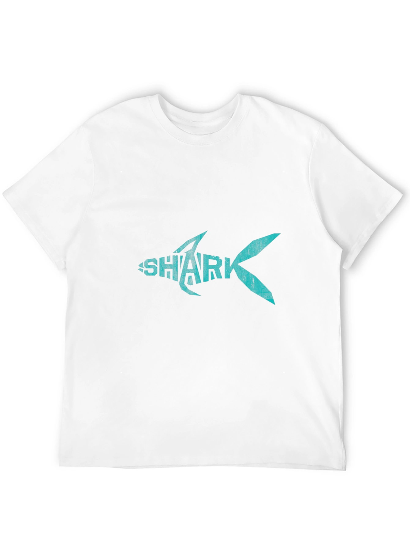 Shark Graphic Print Crew Neck T-Shirt