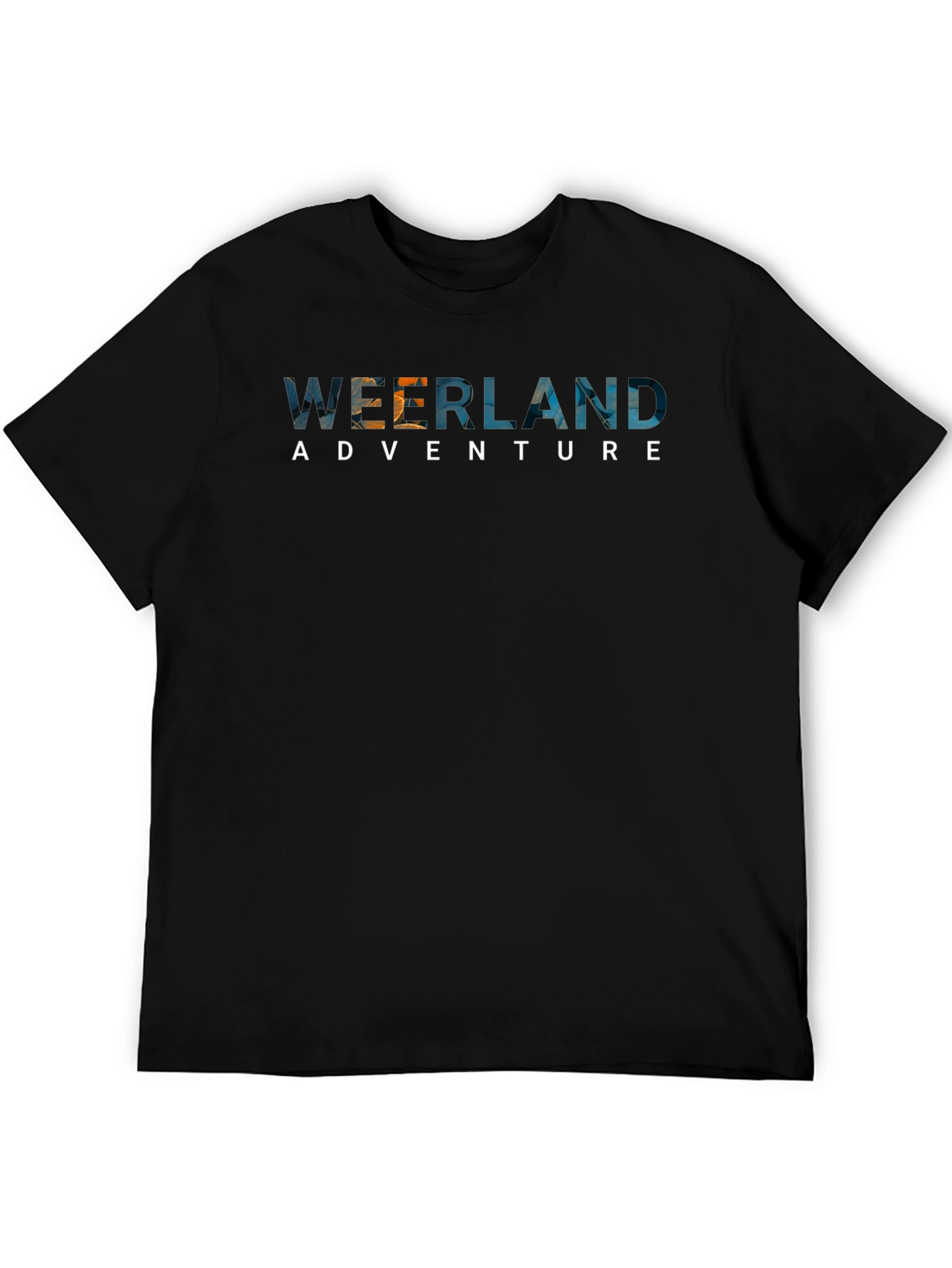 Weerland Adventure Graphic Tee - Black Cotton Blend
