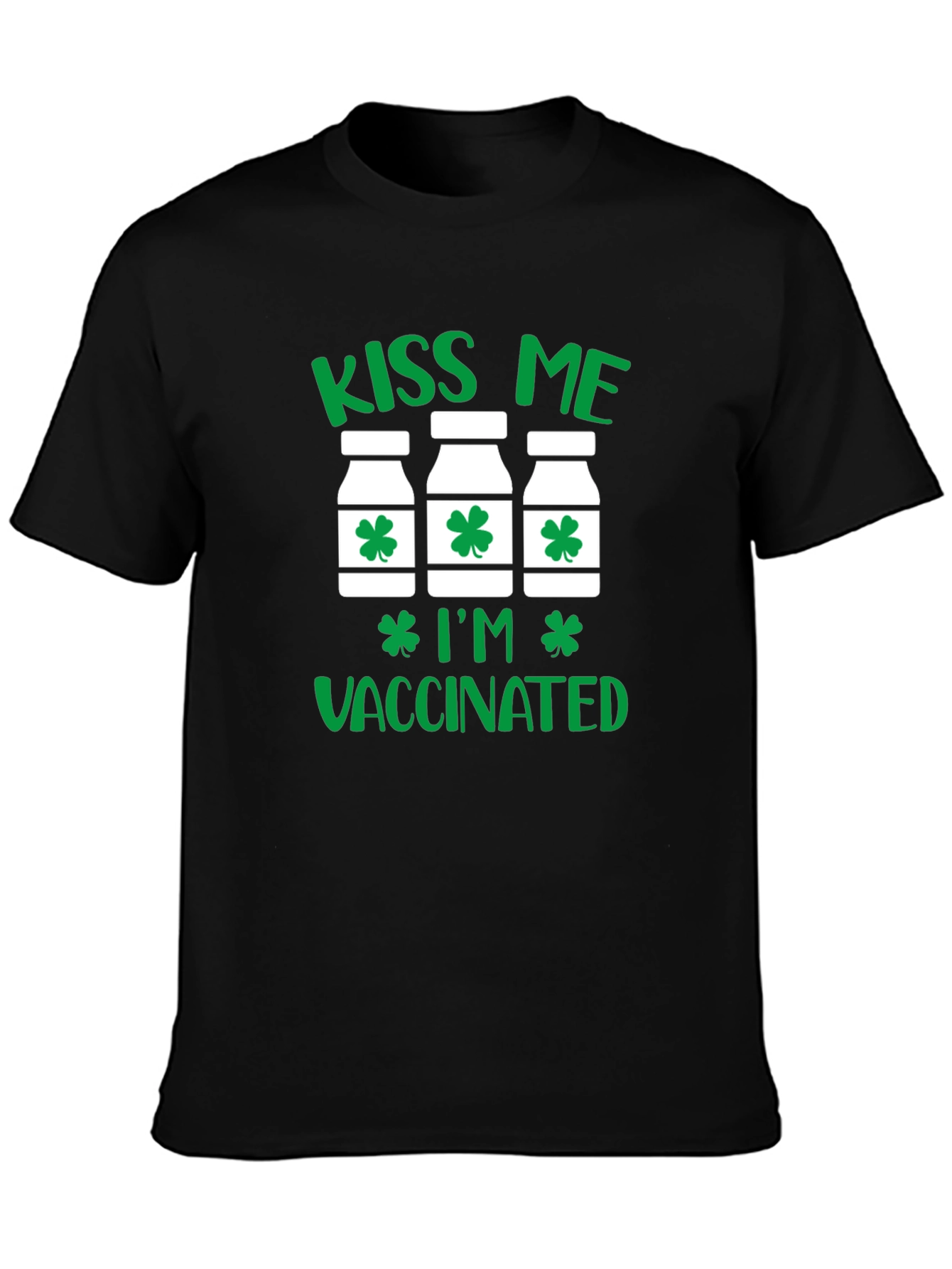 Kiss Me Im Vaccinated St Patricks Day T-Shirt