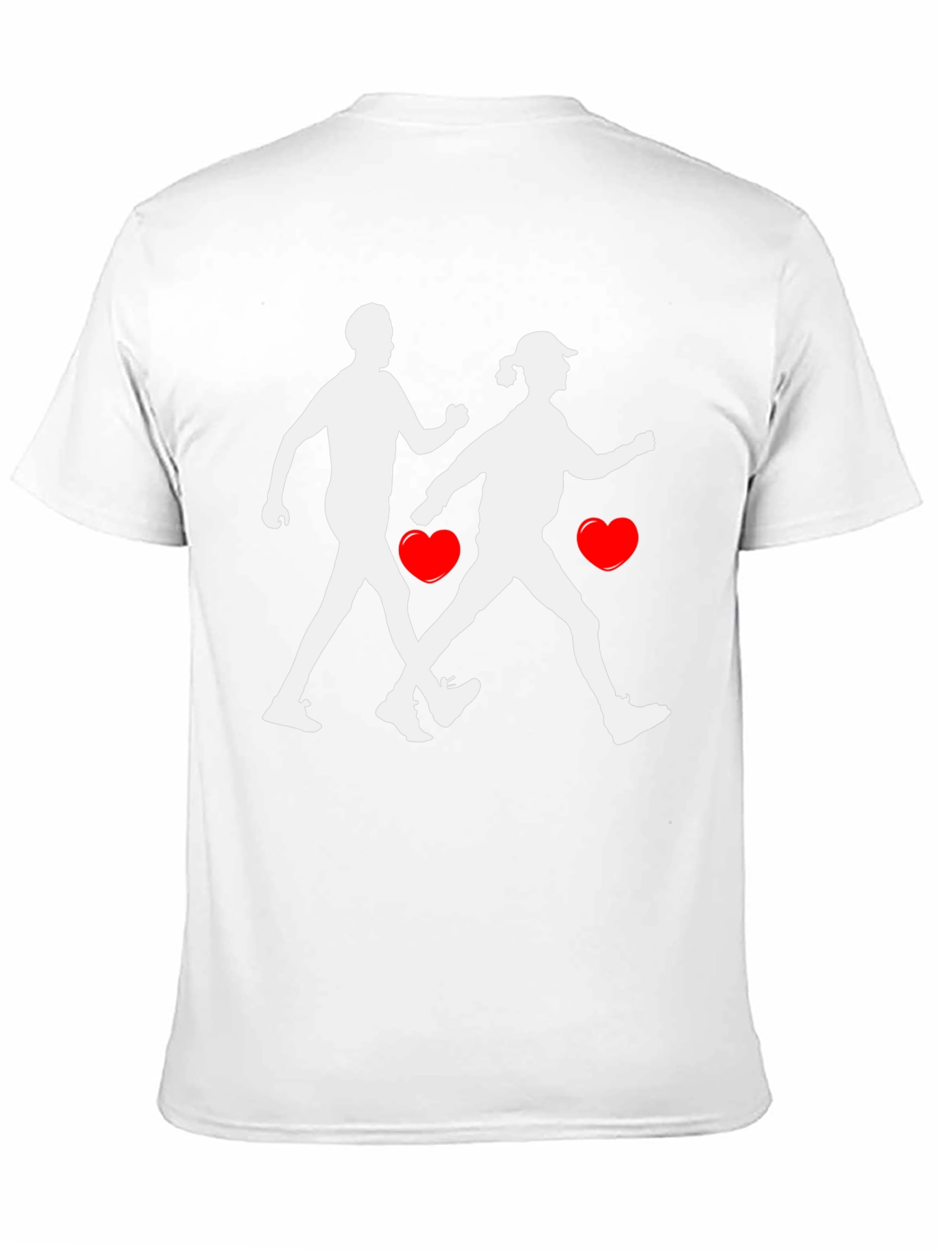 Couple Walking T-Shirt Love Cardio Fitness Tee