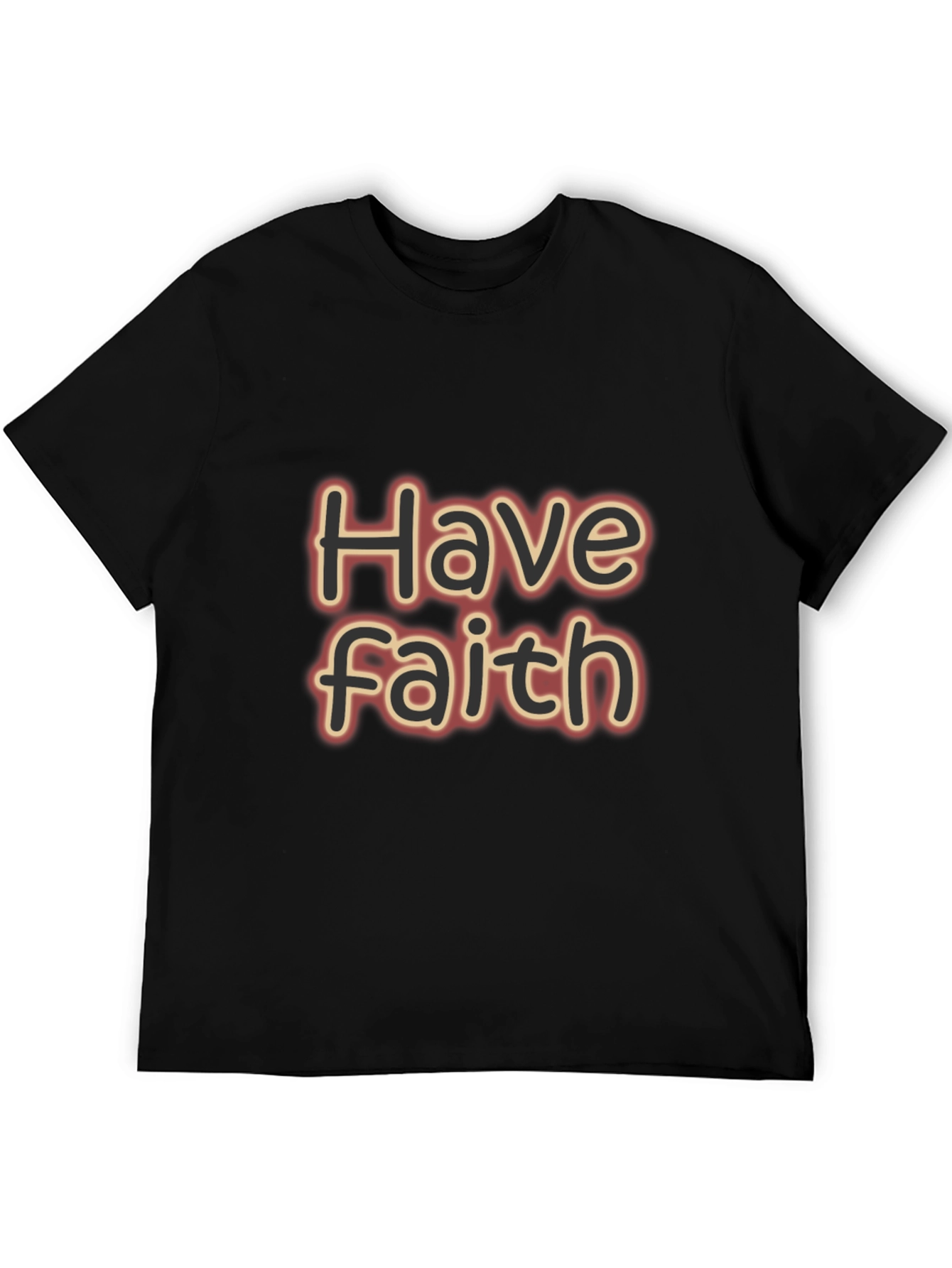 Have Faith Graphic Tee - Black Casual T-Shirt