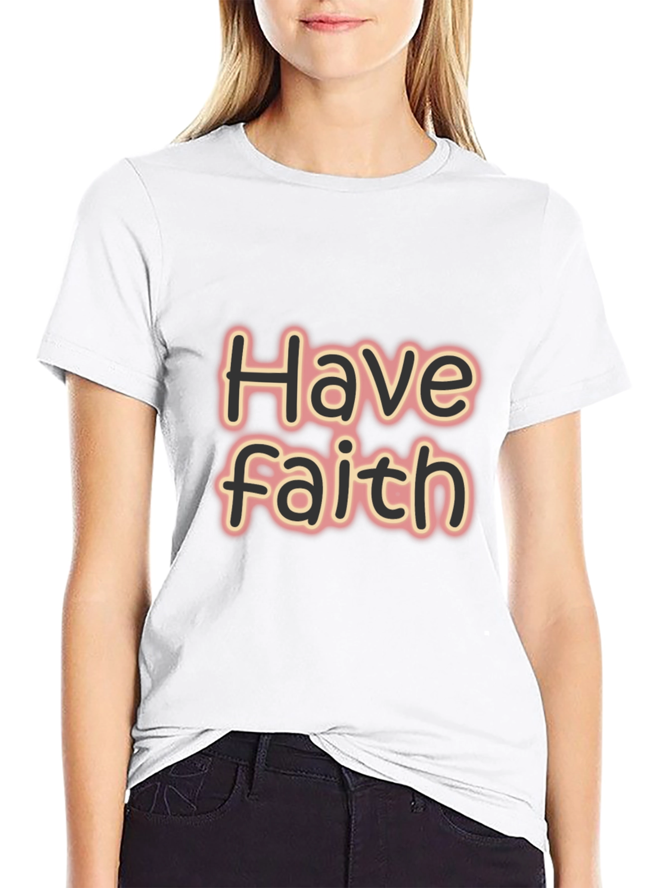 Have Faith Graphic Tee - Black Casual T-Shirt