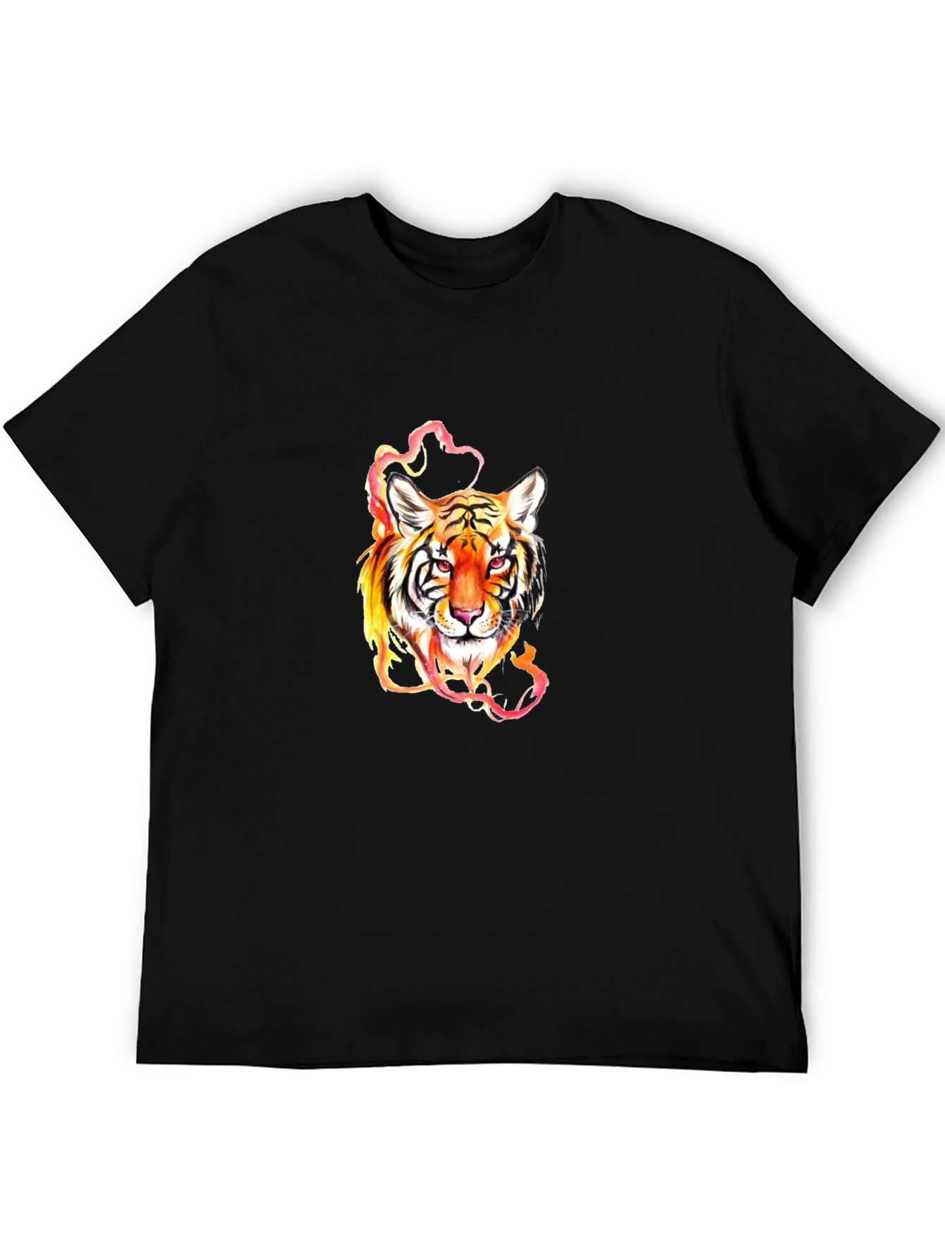 Fiery Tiger Graphic Tee - Premium Comfort