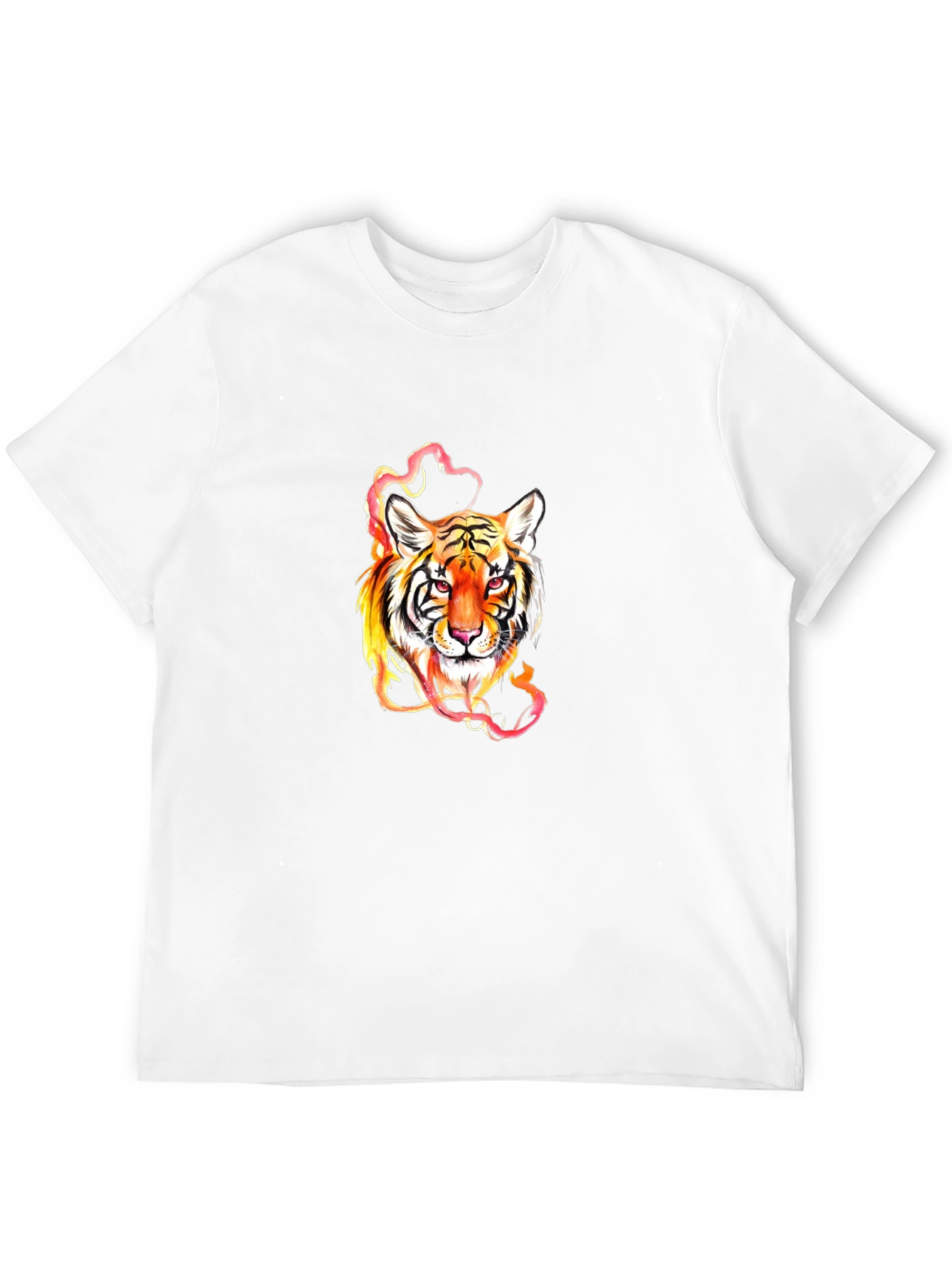 Fiery Tiger Graphic Tee - Premium Comfort