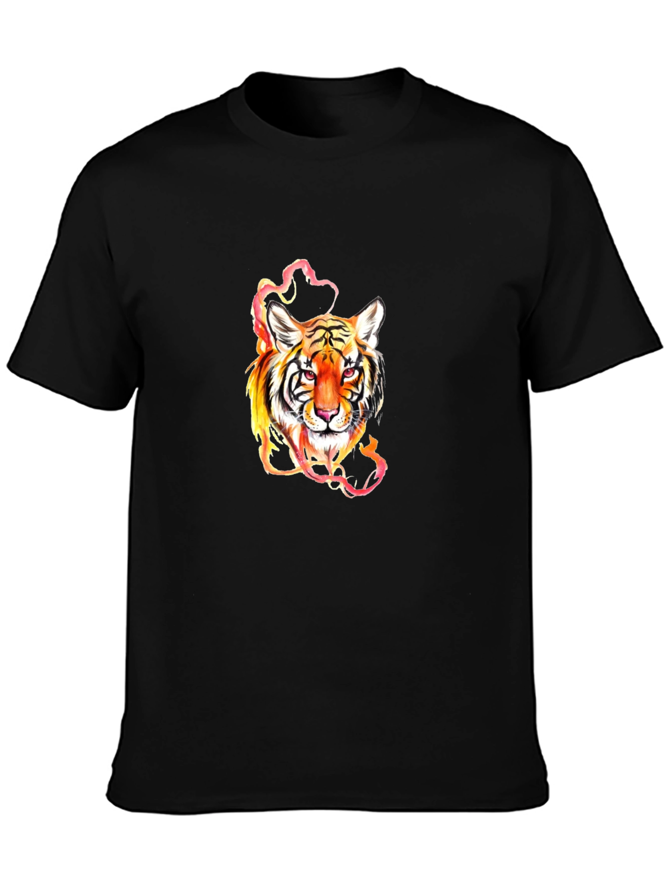 Fiery Tiger Graphic Tee - Premium Comfort