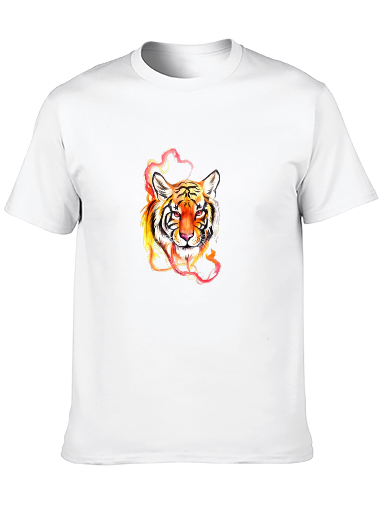 Fiery Tiger Graphic Tee - Premium Comfort