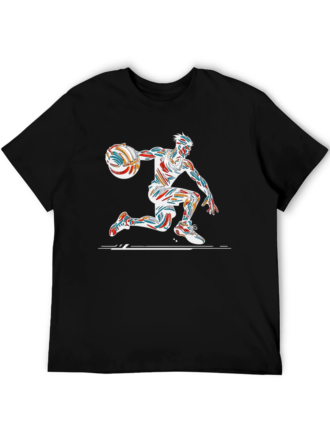 Basketball Player Graphic Print T-Shirt