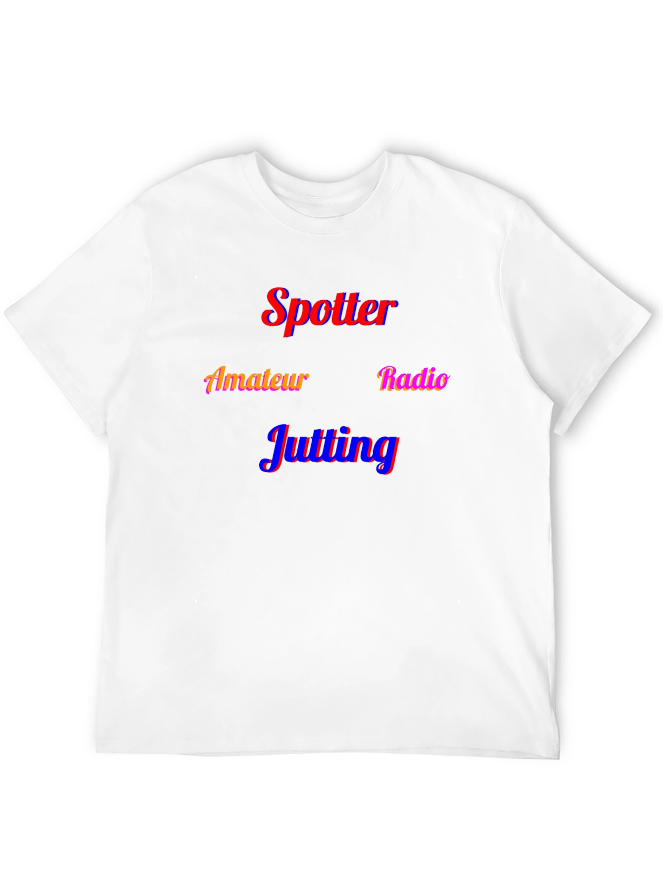 Spotter Amateur Radio Jutting Black T-Shirt