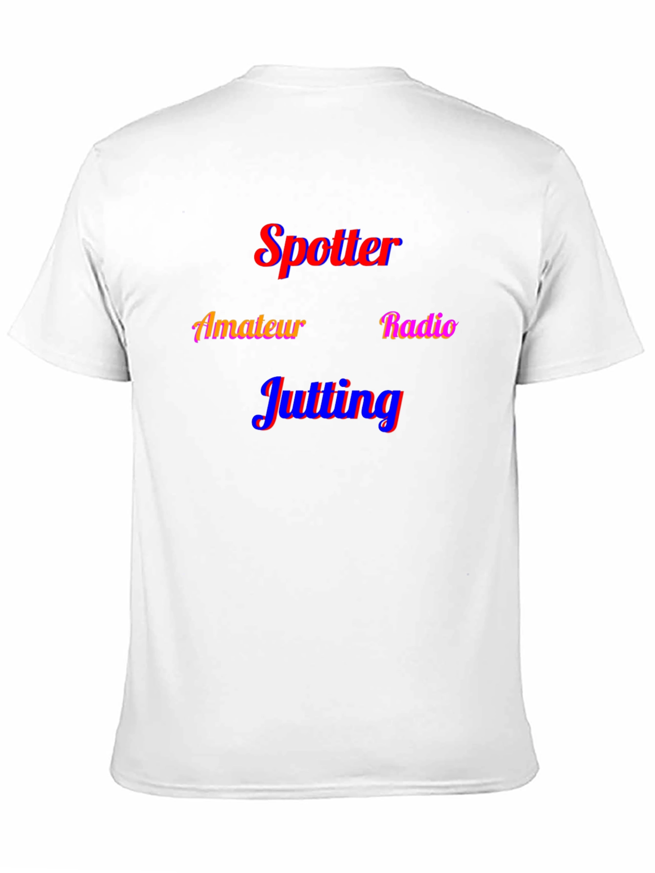 Spotter Amateur Radio Jutting Black T-Shirt