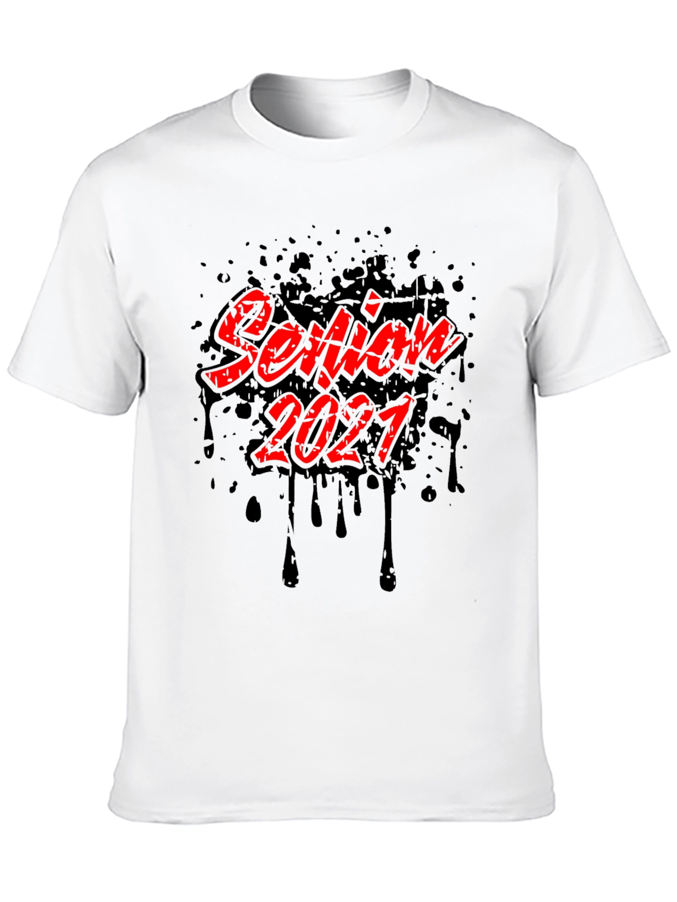 Senior 2021 T-Shirt - Black Graphic Tee