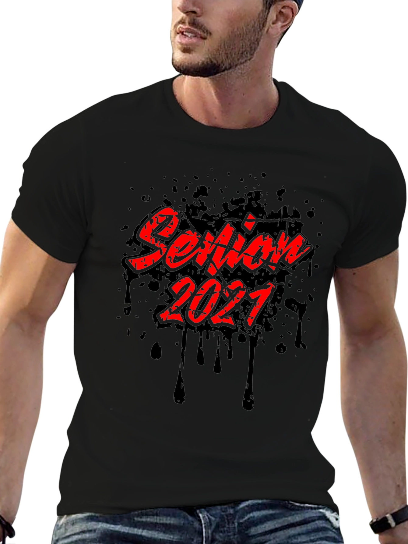 Senior 2021 T-Shirt - Black Graphic Tee