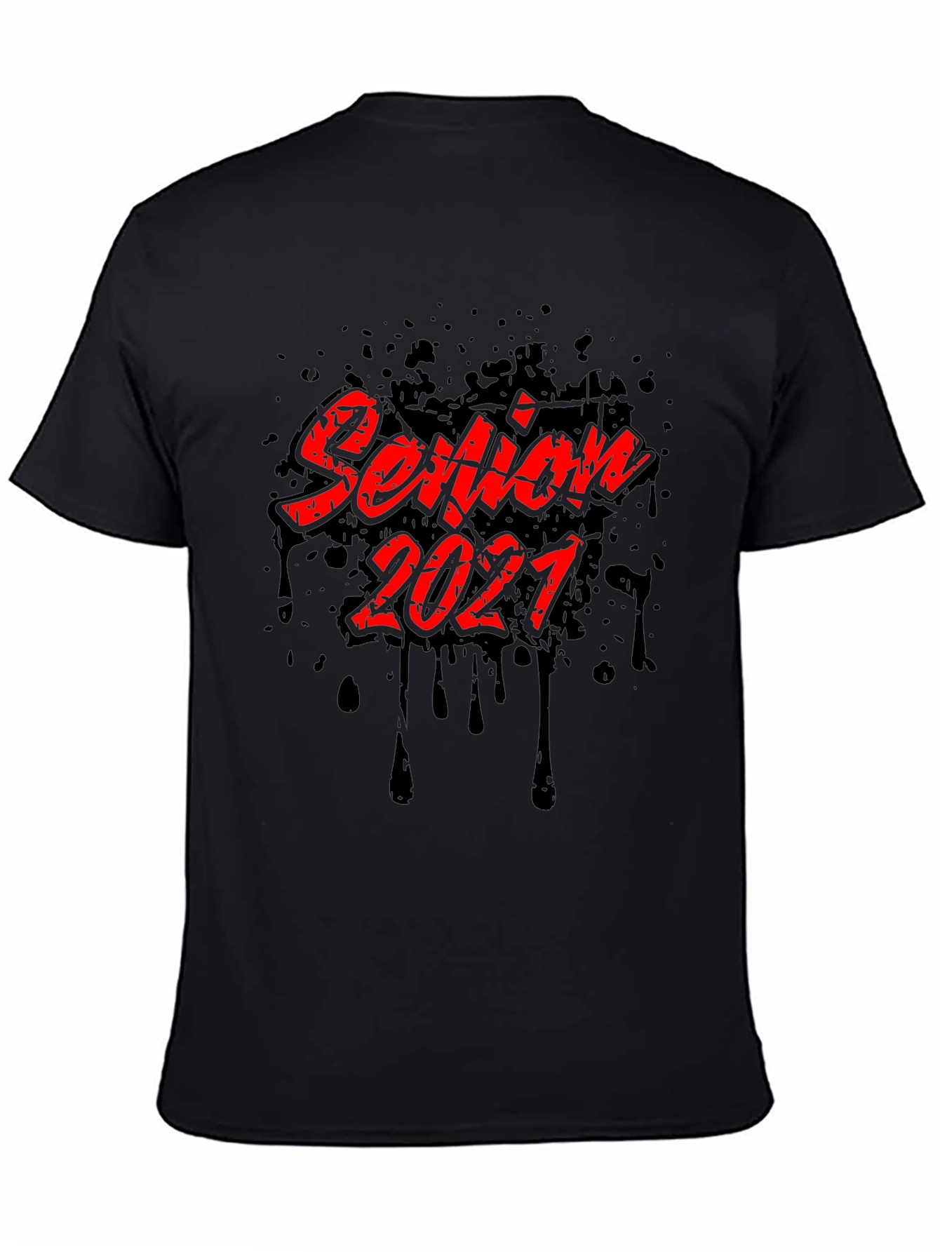 Senior 2021 T-Shirt - Black Graphic Tee