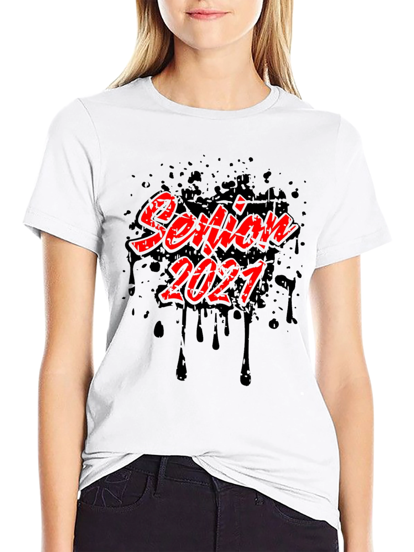 Senior 2021 T-Shirt - Black Graphic Tee