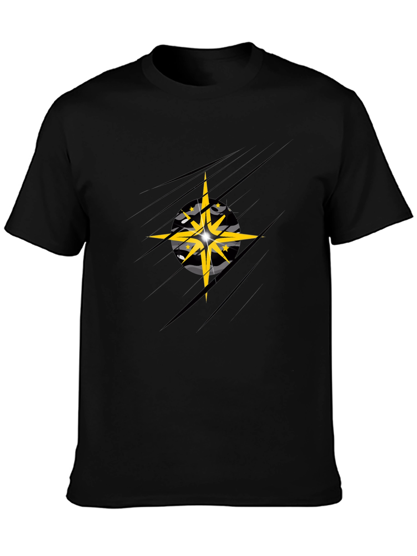 Stylish Graphic Tee - Star Design