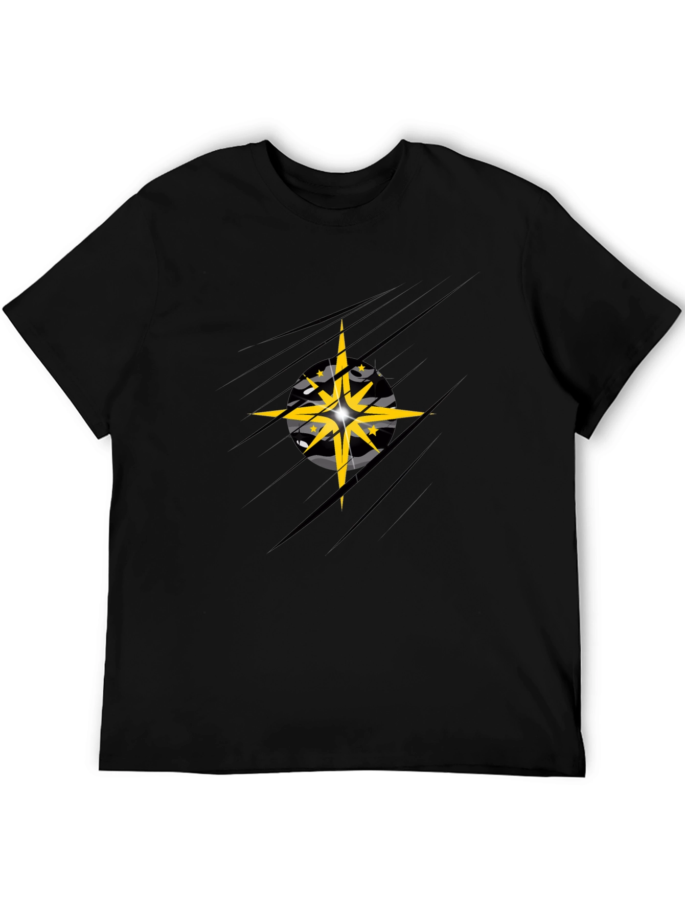 Stylish Graphic Tee - Star Design