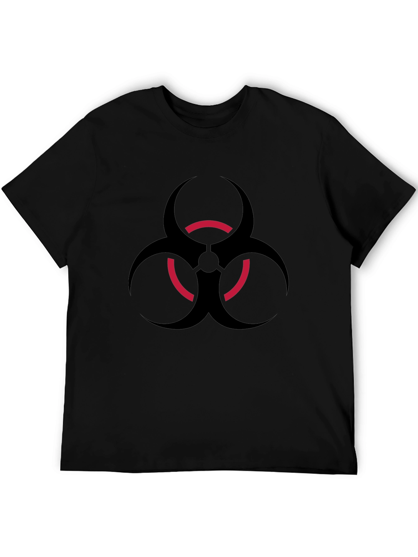 Biohazard Symbol Graphic Black T-Shirt
