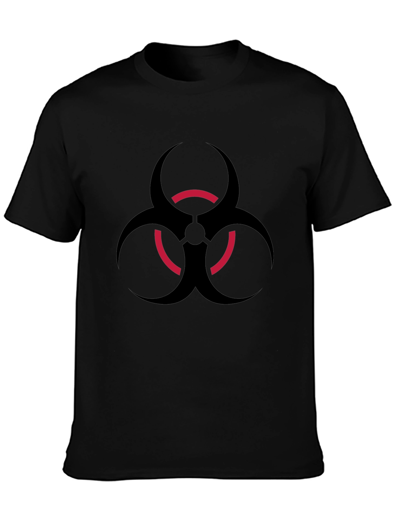 Biohazard Symbol Graphic Black T-Shirt