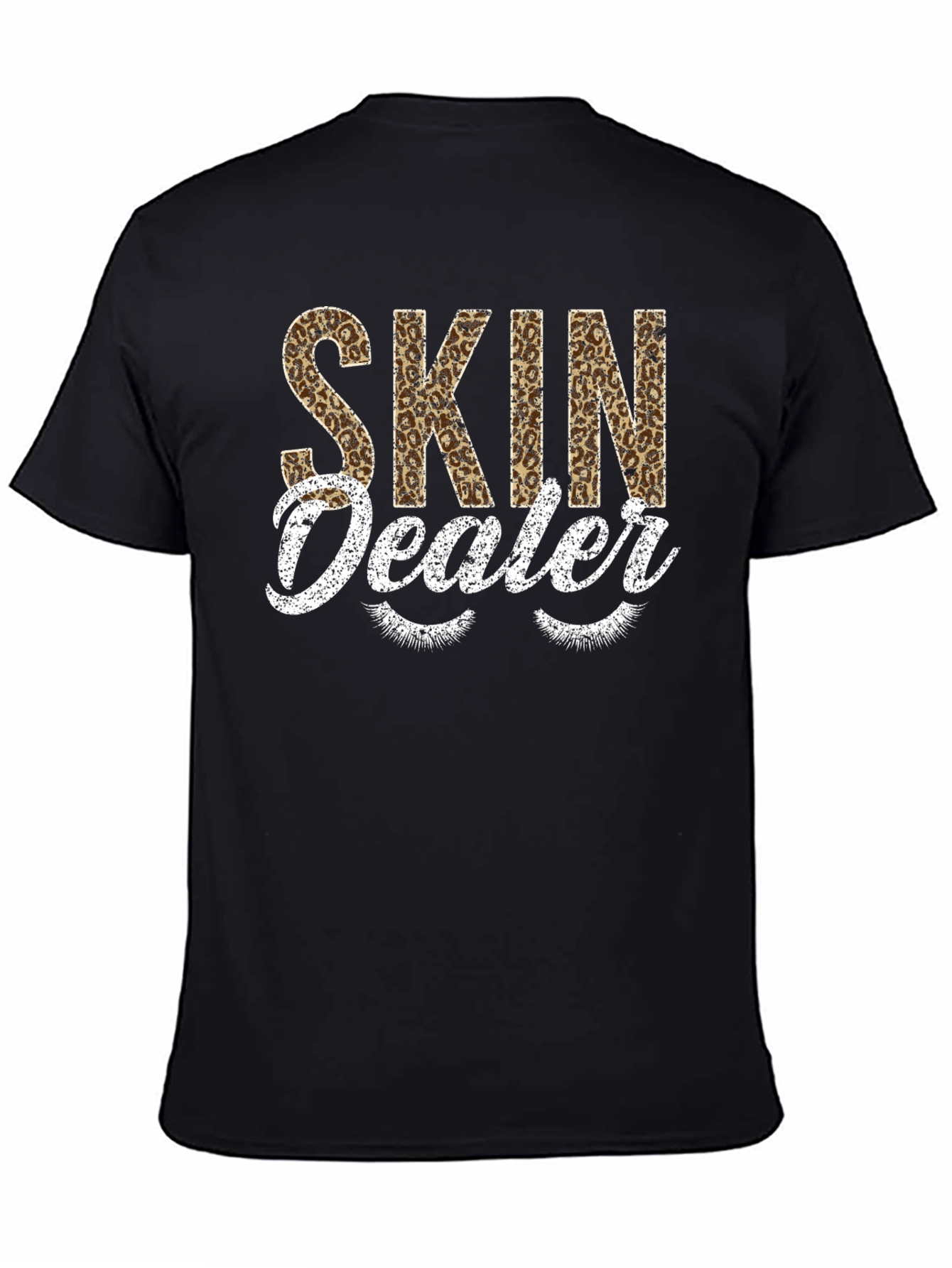 Skin Dealer Leopard Print Graphic T-Shirt