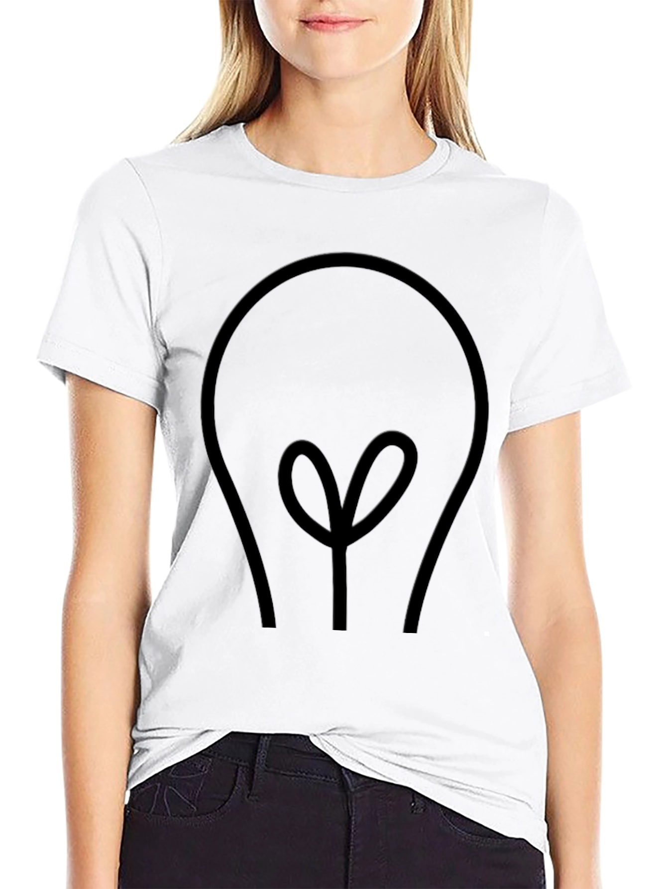 Idea Bulb Graphic Tee - Mens Black T-Shirt