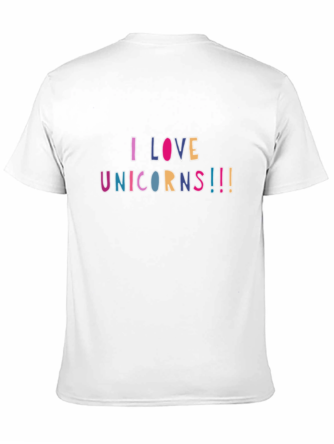 I Love Unicorns Black T-Shirt