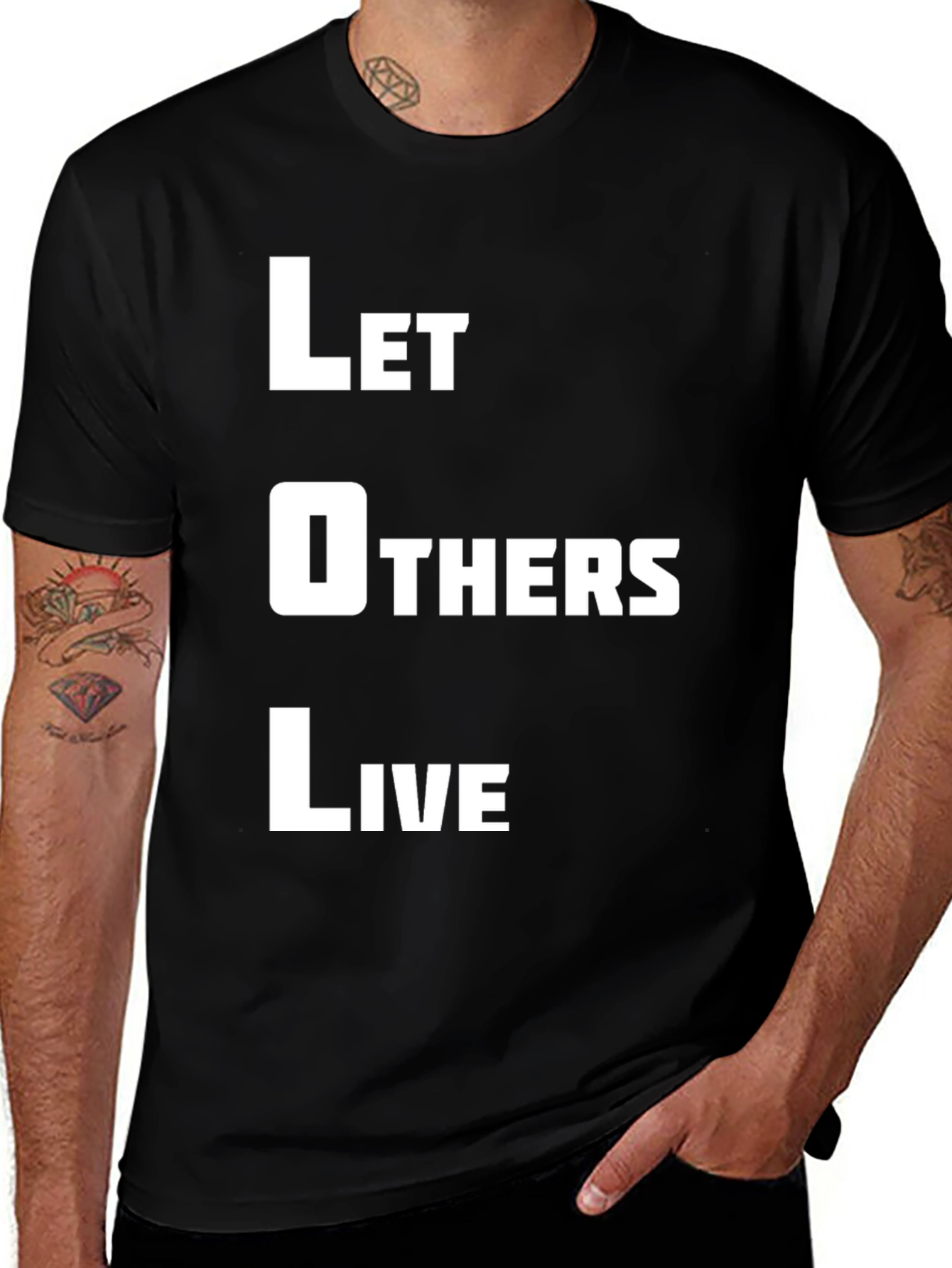 Let Others Live T-Shirt - Black Graphic Tee