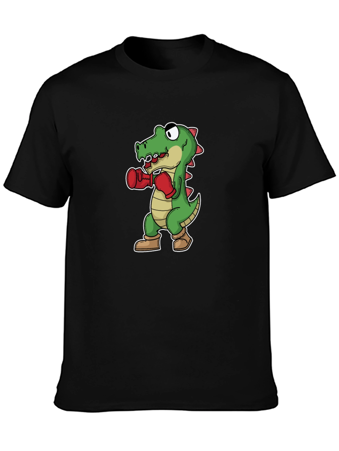Funny Boxing Alligator Graphic T-Shirt