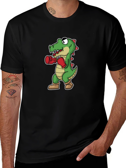 Funny Boxing Alligator Graphic T-Shirt