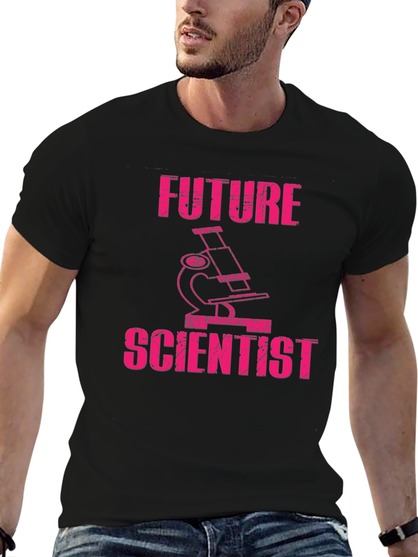 Future Scientist Microscope Graphic T-Shirt