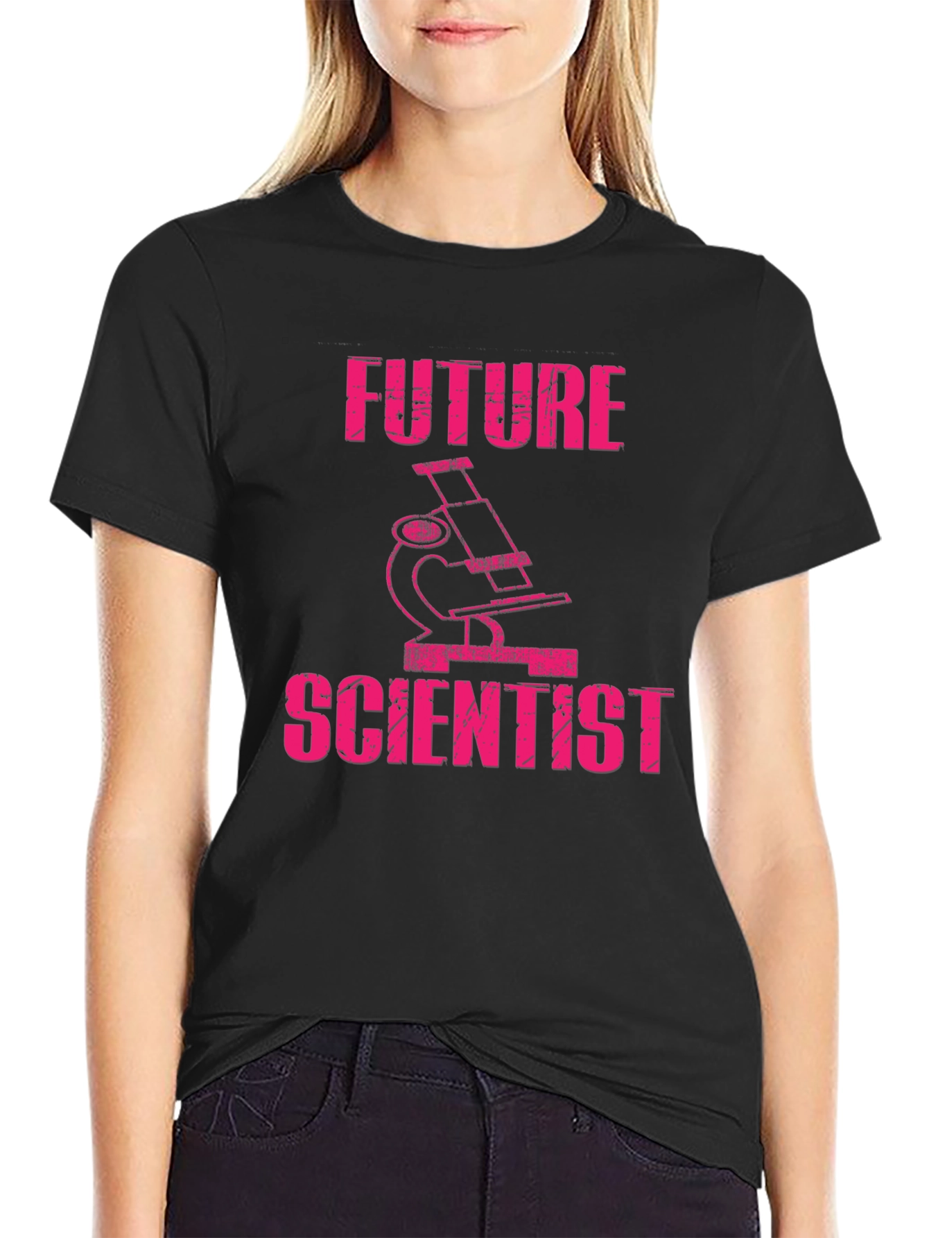 Future Scientist Microscope Graphic T-Shirt
