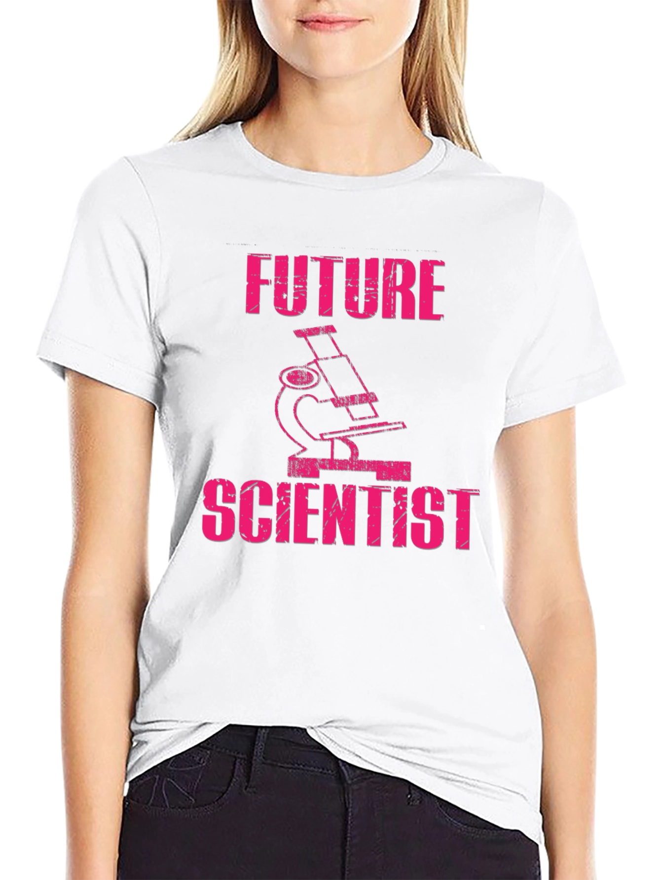 Future Scientist Microscope Graphic T-Shirt