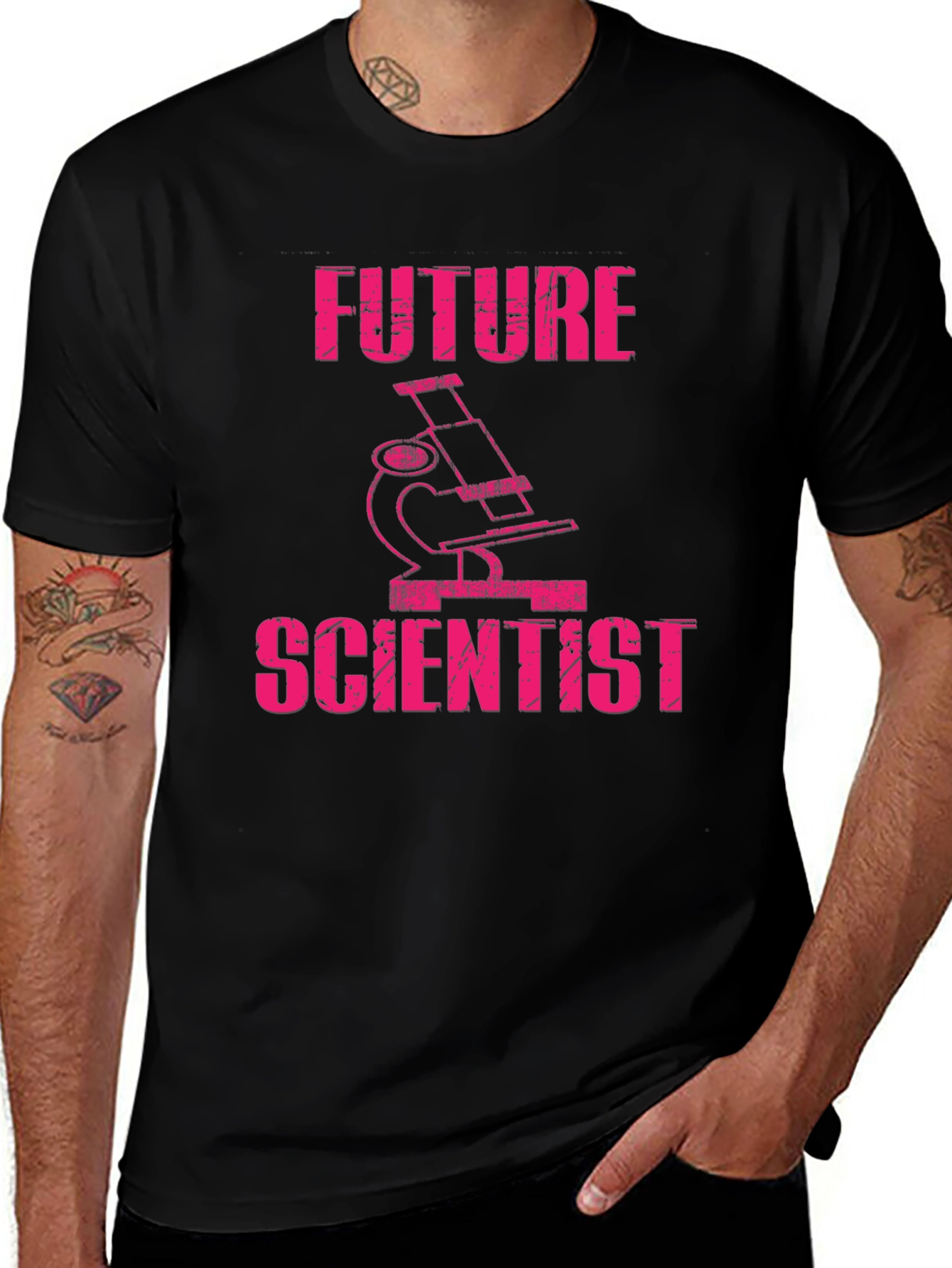 Future Scientist Microscope Graphic T-Shirt