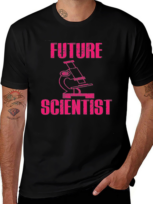 Future Scientist Microscope Graphic T-Shirt