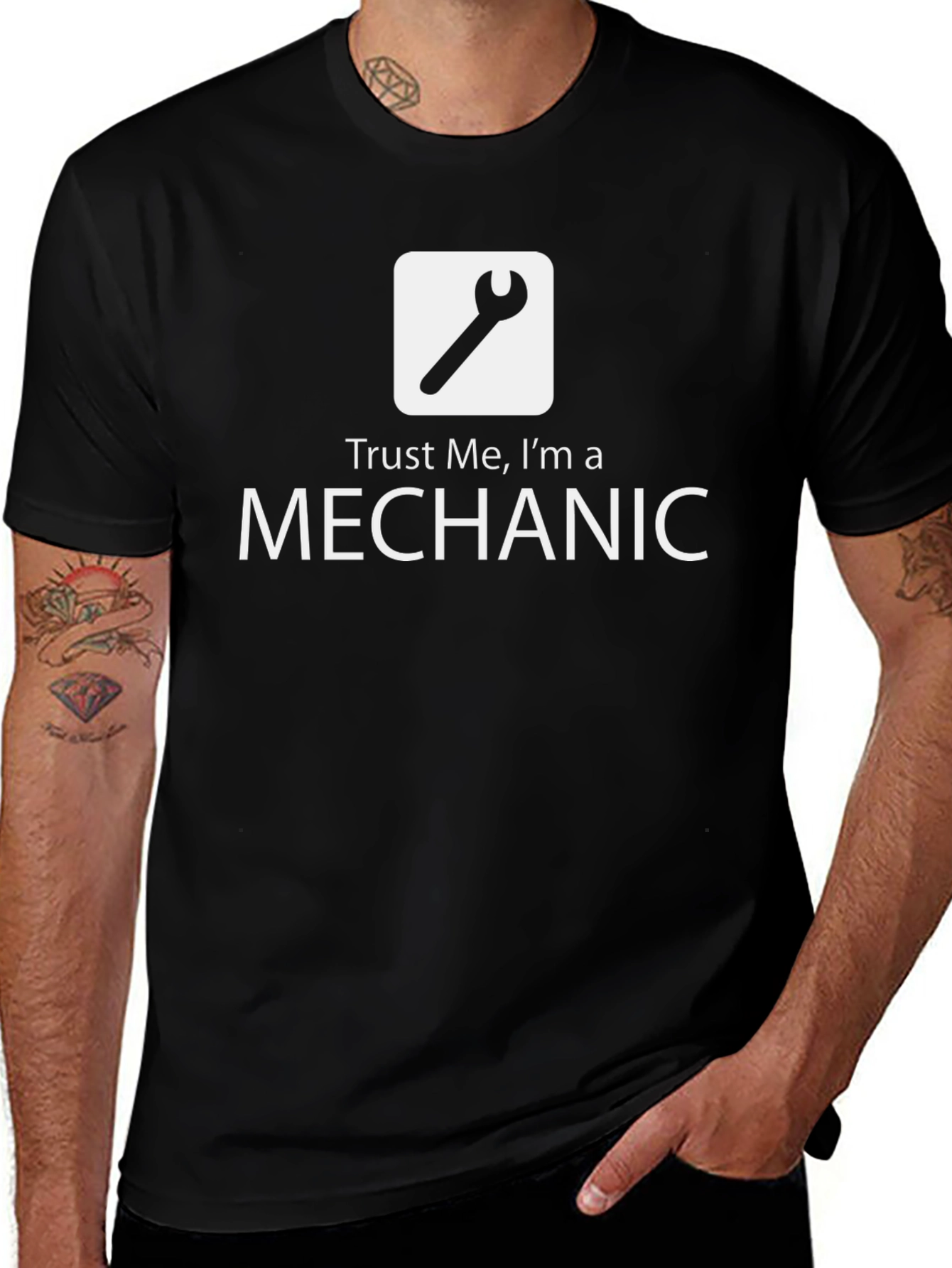 Trust Me Im A Mechanic T-Shirt - Black