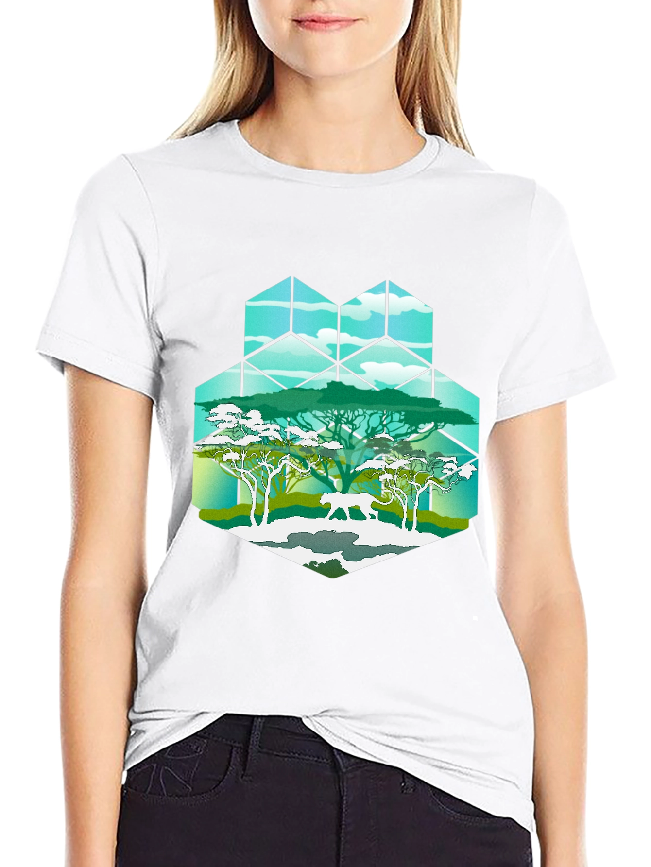 Geometric African Safari T-Shirt