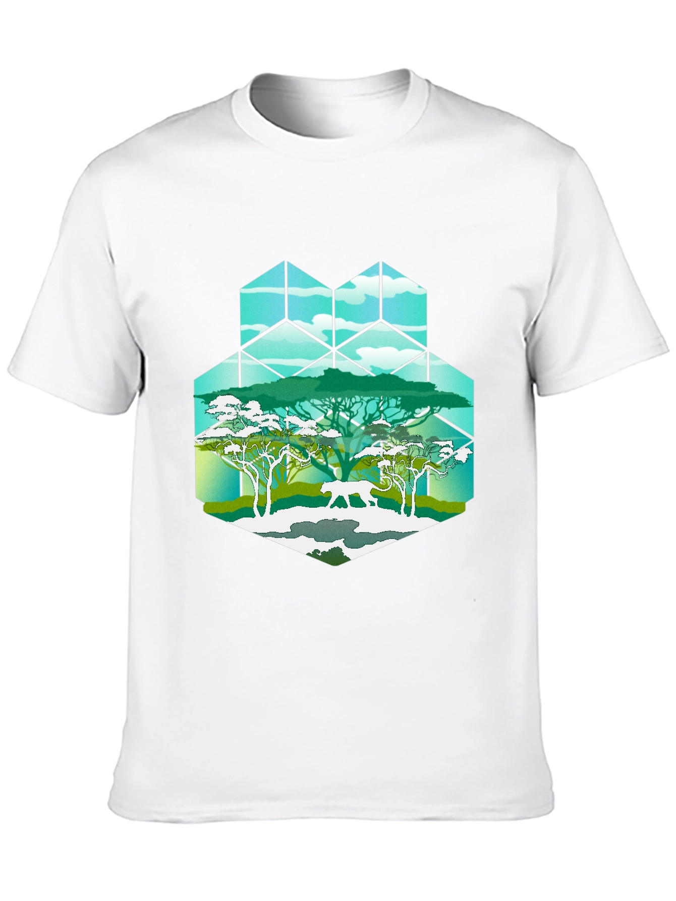 Geometric African Safari T-Shirt