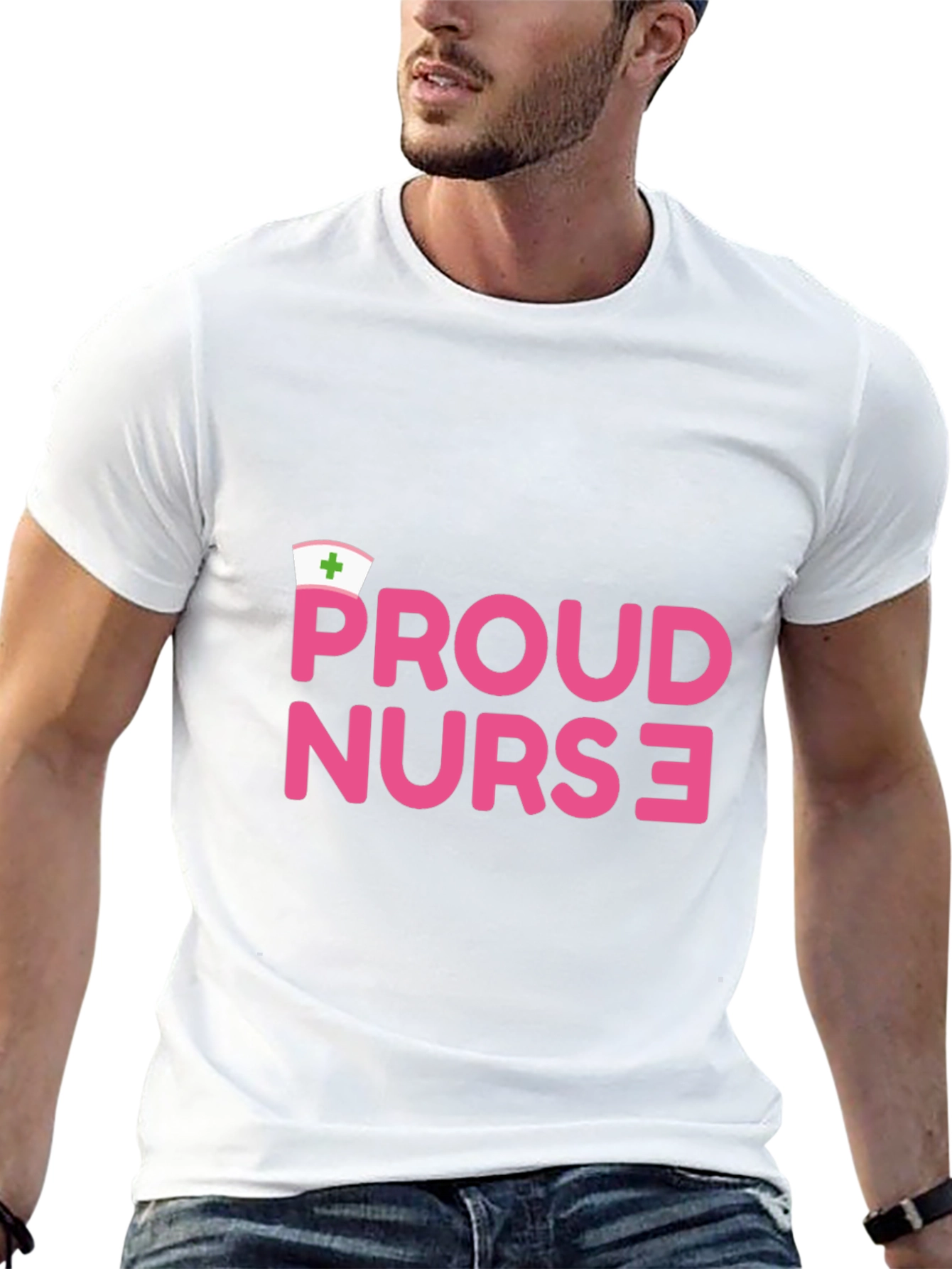 Proud Nurse Graphic Tee - Comfortable & Stylish