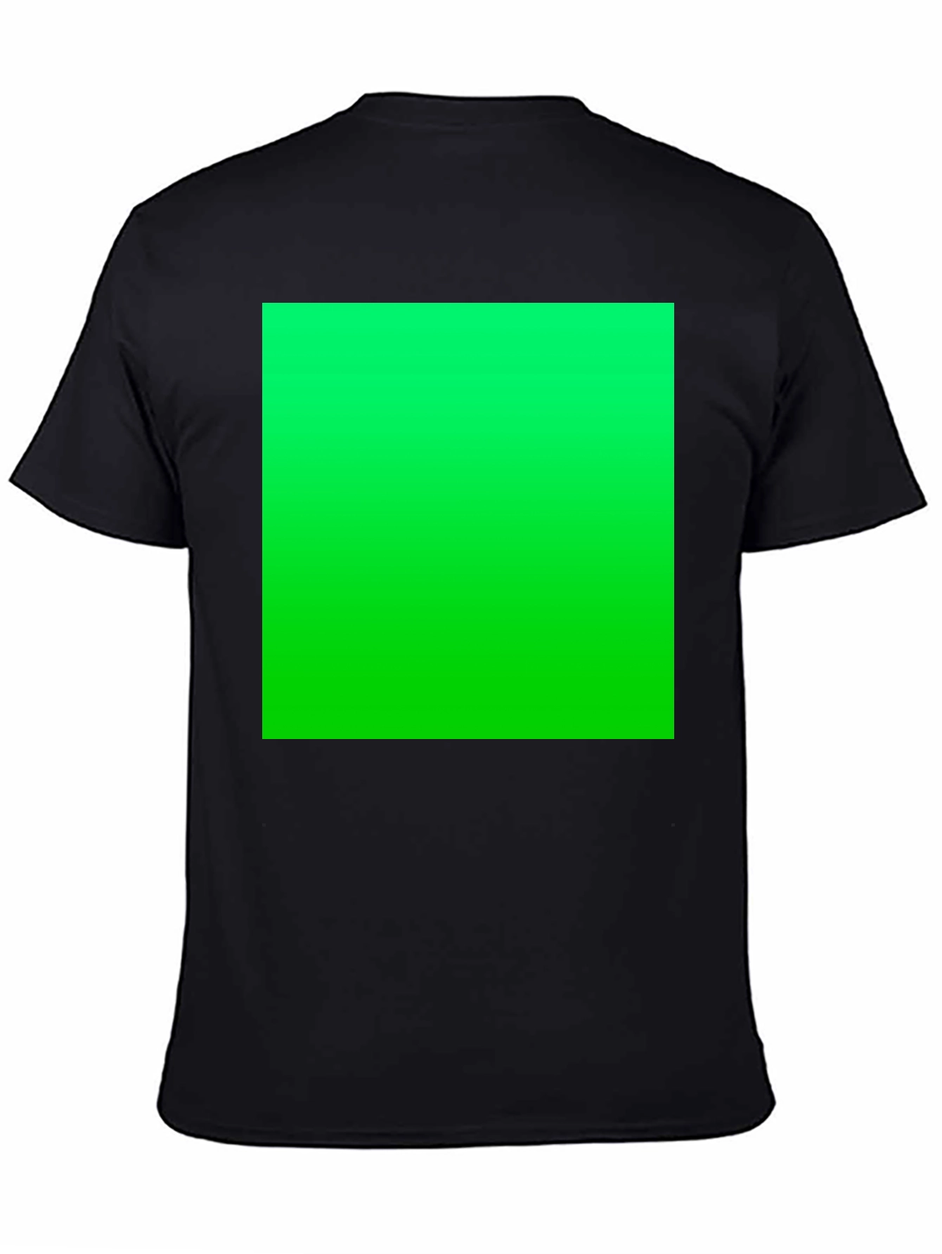 Black T-Shirt with Vibrant Green Graphic