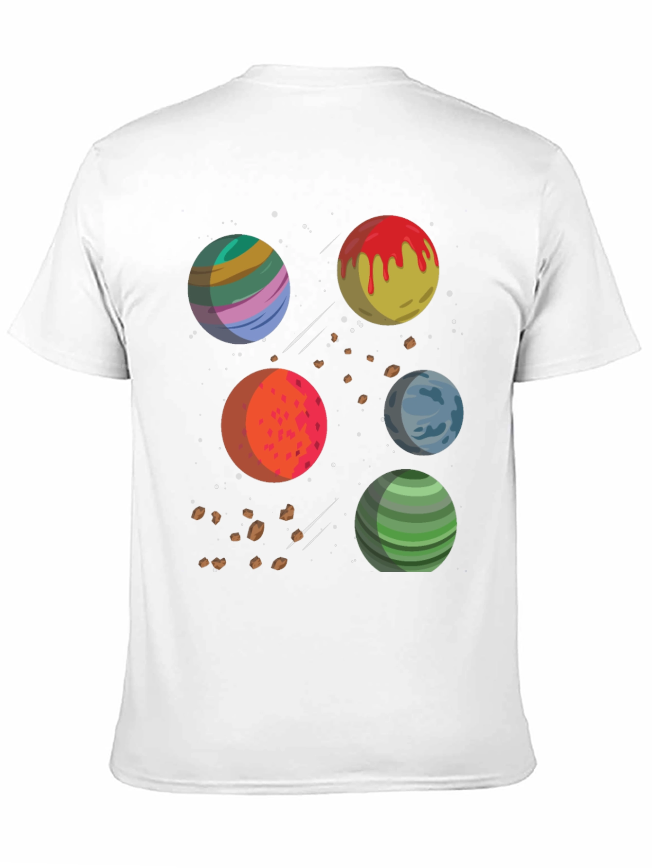 Planetary Graphic Tee - Stylish Space Design