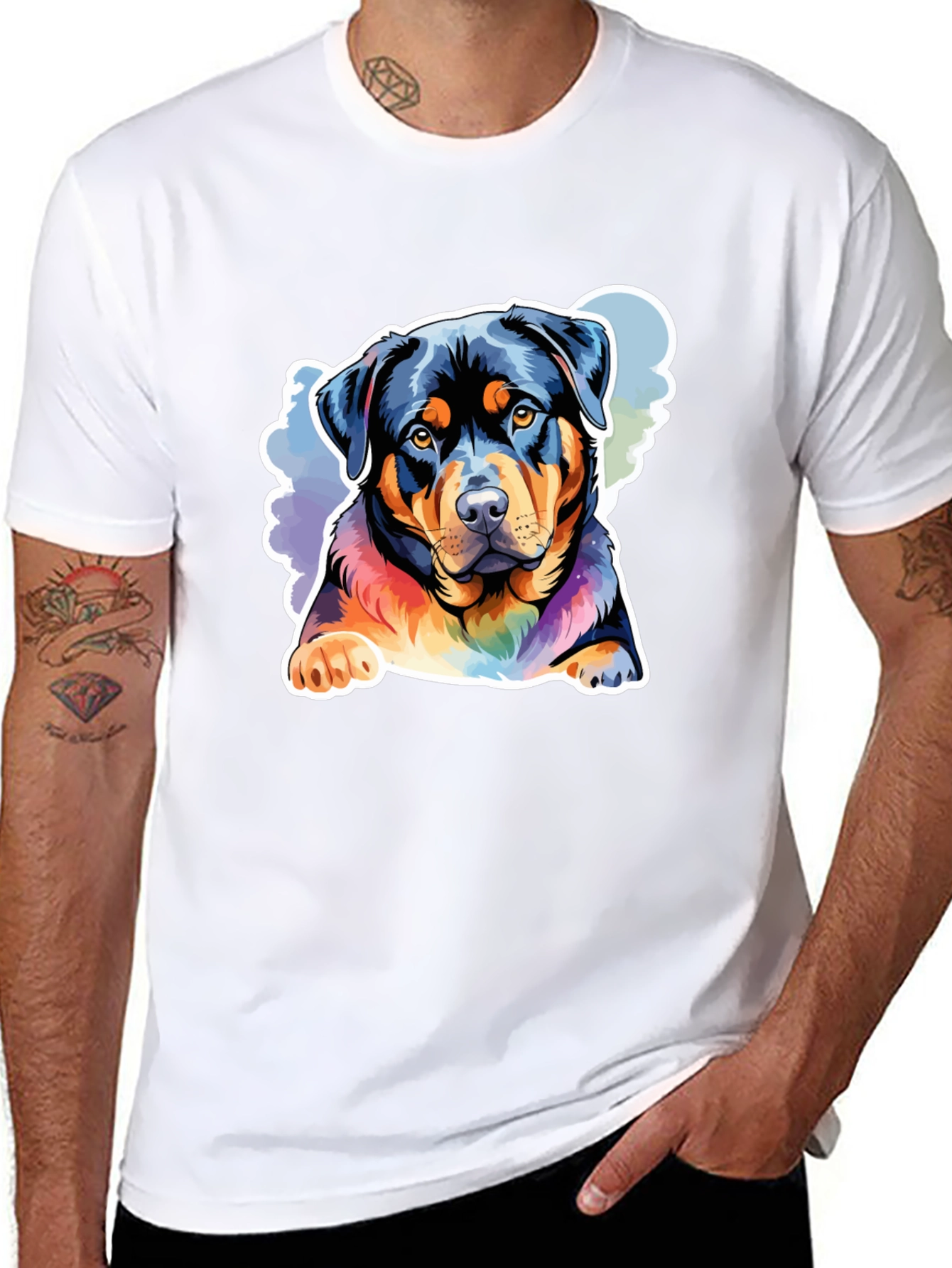Rottweiler Dog Graphic T-Shirt - Stylish & Unique
