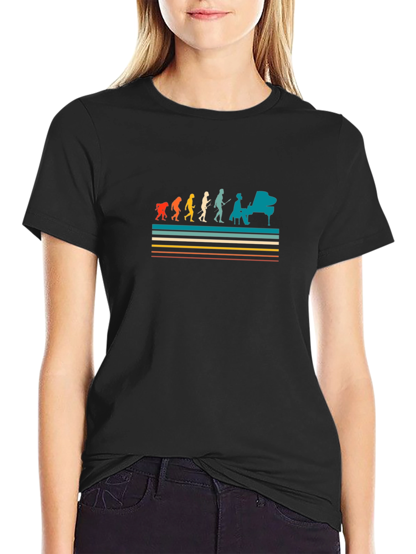 Evolution of Music T-Shirt - Black Tee