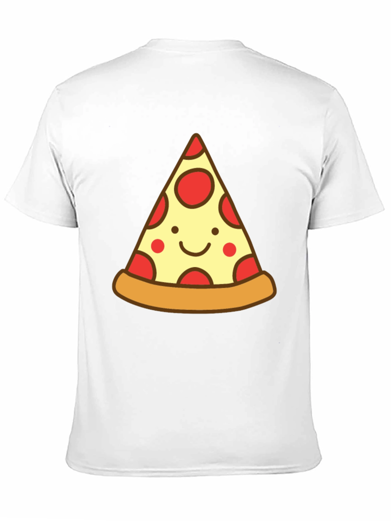 Cute Pizza Slice Graphic Tee - Unisex Black T-Shirt