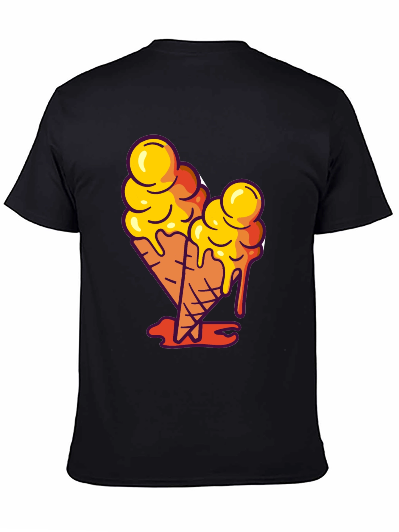 Ice Cream Cone Graphic Tee - Cool Casual Style