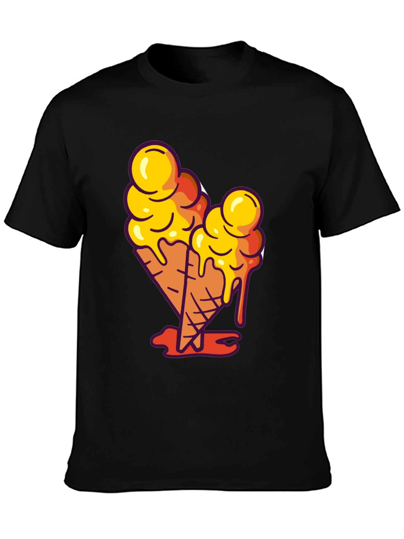 Ice Cream Cone Graphic Tee - Cool Casual Style